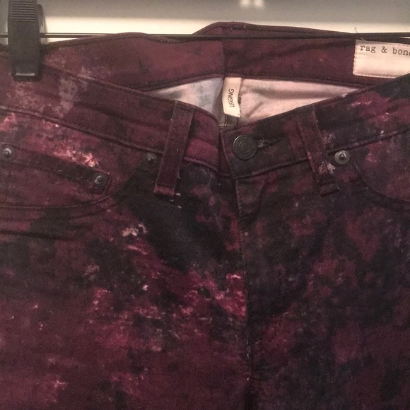 RARE Rag&Bone Abstract splatter jeans - Picture 3 of 4